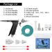 Double Action Airbrush Kit with Trigger Air Brush Spray Gun - 0.2mm, 0.3mm, 0.5mm Needles - Ideal for Tattoo, Makeup, Nail Art, Hobby - Includes 3 Sets Nozzles, Air Cap, Paint Cups, Air Hose - Buy Online on SooperMarket.com