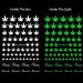 12 Sheets Pot Leaf Nail Art Stickers | Self-Adhesive 3D Maple Leaf Decals for Fall Nail Art | Glitters, Flakes & Colorful Weed Design - Buy Online on SooperMarket.com