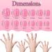 168 Pieces Girls Press on Nails for Kids Gift - Dark Pink Theme | Full Cover Short False Fingernails for Children - Nail Design Decoration - Buy Online on SooperMarket.com