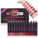12 Colors Velvet Matte Lip Pencil Waterproof Long Lasting Lip Liner Sexy Durable Lipstick Pen Set Non-Stick Lipstick Set Lip Cosmetics with Gift Box