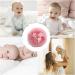 Toseky Furry Powder Puff Ultra Soft Round Makeup Powder Puff with Ribbon Bow Body Powder Applicator for Baby Kid Adult Makeup Tool for Home & Travel Pink - Buy Online on SooperMarket.com