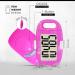 OZO Fitness CS1 Pink Easy Pedometer - Large Display Step Counter for Walking with Clip and Lanyard - Buy Online on SooperMarket.com