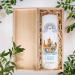 Personalized Gravure Printed Baptism Candle | Ark Rainbow Design | High-Quality Christening Gift for Boys & Girls | 250/80 mm Blue - Buy Online on SooperMarket.com