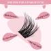 Lash Clusters 140 Pcs Cluster Lashes 14 Pairs Eyelash Clusters DIY Eyelash Extension Individual Cluster Eyelashes Mix Length Fluffy Super Thin Band Reusable Soft & Comfortable(Flipped-D-mix) mix Flipped - Buy Online on SooperMarket.com