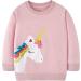 Girls Unicorn Sweatshirt - Cotton Casual Jumper Top for Toddler Clothes | Long Sleeve Pullover (Ages 1-12) - Buy Online on SooperMarket.com