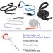 JETOP Heavy Duty Dog Stake & 10 ft Dog Chains Steel Spiral Ground Dog Spike for Outdoor Yard and Camping Dog Camping Accessories for Puppy Pet and Medium Dogs (176 lbs of pull) (Red) - Buy Online on SooperMarket.com