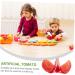 Alipis 9 Pcs Imitation Tomato Fake Tomato for Home Realistic Vegetable Decor Small Vegetable Ornament Red Tomato Figurine Lifelike Vegetable Tomato Artificial Lotus Root Slices Pvc Watermelon Redx3pcs 6.5x3.5cmx3pcs - Buy Online on SooperMarket.com