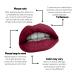 Maroon Red Matte Lipstick Set with Lip Liner and Brush Kit - Long-lasting, Waterproof, Talc-free, Paraben-free - Buy Online on SooperMarket.com