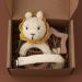 TIAN-K 3pcs Baby Shower Gift Set | Pacifier Chain Wooden Teether & Animal Rattle for Newborns - Buy Online on SooperMarket.com