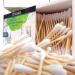 Eco-Friendly 600 Bamboo Cotton Swabs - 2 Packs of Biodegradable Vegan and Compostable Watt Sticks - Buy Online on SooperMarket.com