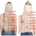 Silk-co 26 Inch 8PCS Clip in Hair Extensions Dark Brown to Ash Blond - 100% Synthetic Long Straight Hair Piece for Full Head - Buy Online on SooperMarket.com