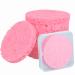 15-Count Compressed Facial Sponges Exfoliating Face Pads for Cleansing 100% Natural Dehydrated Face Sponge (Pink) 1 Count (Pack of 15) Pink
