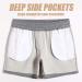 Maamgic Men's Athletic Gym Shorts 5.5 Elastic Waist Casual Pajama Pocket Jogger Men Workout Short Pants - Large Light Grey - Buy Online on SooperMarket.com