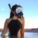 Full Face Snorkel Mask with Anti-Fog Wipes | 180 Panoramic HD View | Anti-Leak Dry Top Set for Snorkeling | Adults & Kids | Black & Blue | Large-X-Large - Buy Online on SooperMarket.com