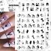 Bad Girl 3D Nail Art Stickers - Black and White Self Adhesive Design for Sexy Women and Girls | 8 Sheets - Buy Online on SooperMarket.com
