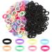200 Pcs Baby Hair Bands Candy Color Cotton Hair Ties Mini Seamless Hair Bobbles Kids Hair Accessories for Baby Girls Infants Toddlers 2cm in Diameter