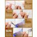Kalolary 20PCS Luminous Glitter Gel Nail Polish Strips - Glow in The Dark Adhesive Nail Art Sticker Set - Waterproof Full Wrap Gel Nail Wrap Stickers - with Nail File and Stick - Pure White - Buy Online on SooperMarket.com