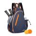 OUTPLORER Pickleball Bag for Men Women Pickleball Backpack Reversible Crossbody Sling Bag Sports Pickleball Sling Bag Adjustable Pickleball Backpack with Fence Hook Neon Orange B Middle