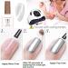 Cat Eye Gel Nail Polish White Silver Glitter Magnetic Gel Nail Varnish Holographic Sparkly Shimmer Crystal French Manicure Soak off UV/LED Lamp Nails Long Lasting Nail Art Manicure Salon DIY at Home - Buy Online on SooperMarket.com