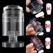 Rotatable nail stamp with scraper silicone nail stamp set french nails stencil nail stencil nail design accessories rotatable nail stamp stamper kit nail art stamper nail tools