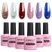 AIMEILI Christmas Glitter Gel Nail Polish Set Soak Off UV LED Gel Polish Sparkle Multicolour/Mix Colour/Combo Colour Of 6pcs X 10ml - Gift Kit 29 KIT6-29 1.67 ml (Pack of 6)