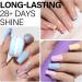 AILLSA Pastel Blue Gel Nail Polish Set Baby Yellow Lavender Purple Macaron Gel Polish with Base and Top Coat Long Lasting All Season Color Soak Off U V L ED Manicure Art Salon DIY at Home 7Pcs 8ML Blue Macaron - Buy Online on SooperMarket.com