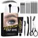 Eyebrow & Eyelash Color Kit  Eyebrow Ti- t & Eyelash Ti- t  Suitable for Salon & Home Use (Black)