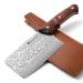 Drahcenader Damast hunting knife chef's knife Damast steel damask knife wooden handle outdoor with PU leather vagina outdoor camping handmade VG10