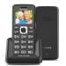 Easyfone T200 GSM senior cell phone without a contract with large buttons 1.8 inch GSM keyboard mobile phone mobile phone with SOS emergency call button and charging station (black) 2G