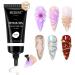 MIZHSE 3D Nail Gel Clear Sculpting Gel for Nail Art Nail Charms 3D Gel Nail Art No Wipe Nail Supplies U V LED Gel Polish for Nail Manicure Home DIY A-Clear 30g