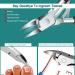 Toenail Clippers for Thick & Ingrown Nails | Large Set for Seniors & Men - Best Quality & Easy Use - Buy Online on SooperMarket.com