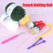 Coopay French Knitter Tool Set - 2 Pack Wooden Knitting Dolls for Kids - Craft Starter Kit for Bracelets, Necklaces, Decorations - Buy Online on SooperMarket.com