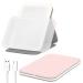 EFAILY Makeup Mirror with Lights Lighted Makeup Mirror with 3 Colors Dimmable Touch Screen and USB Rechargeable for Travel Makeup Mirror Mirror with Lights for Makeup Desk (Pink)