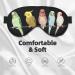 Buy SSIMOO Colorful Parrots Soft Sleep Eye Mask | Breathable Female Eye Patch for Travel & Relaxation - Black - International Shipping Available - Buy Online on SooperMarket.com
