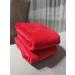Georgiabags Set of 2 Deluxe Premium Terry Velour Fingertip Hand Towels, 100% Cotton, 11"x18", Hemmed Ends, Sport Towel Terry, High Absorbent (Red, 2) Red 2