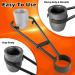 Foundry Crucible Flask Tongs for Metal Melting - Gold, Silver, Copper | Refinery Crucibles Casting Tool - Buy Online on SooperMarket.com