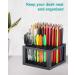96 Hole Pencil & Brush Holders 2 Pack Multi Bin Plastic Desk Stand Organizer Holding Rack for Pens Paint Brushes Colored Pencils Gel Pens Markers and Modeling Tools Storage & Organizing Crate - Buy Online on SooperMarket.com
