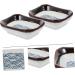 Zerodeko Plates 2pcs Sea Ripple Seasoning Dish Soybean Vintage Ceramics Ceramic Sauce Dish - Buy Online on SooperMarket.com