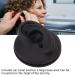 Artificial Black Left Ear Display Model | Professional Soft Teaching Tool with Round Base - Buy Online on SooperMarket.com