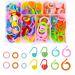 185PCS Stitch Markers  Knitting Crochet Markers with Plastic Box  Stitch Marker Ring Colorful for Sewing Knitting DIY Handmade Crafts