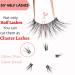 Heracks Half Lashes 14 Pairs - Natural Wispy Cat-Eye Faux Mink False Eyelashes with Clear Band - Reusable DIY Cluster Lashes - 2 Styles Mixed for Soft and Fluffy Look - 3/4 Corner Lashes - By Heracks - Buy Online on SooperMarket.com