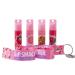 Lip Smacker Flavored Lip Balm & Pink Lanyard Set - Strawberry, Cotton Candy, Watermelon, Oatmeal Cookie - Kids Stocking Stuffer & Christmas Gift - Set of 4 - Buy Online on SooperMarket.com