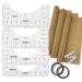 T-Shirt Alignment Ruler Heat Resistant Tape 10mm X 33m 108ft PTFE Teflon Transfer Sheet 16 x 20 - 4 Rulers 2 Rolls Heat Resistant Tape 3 Packs PTFE Teflon Sheet and 1 Tape Measure Included