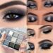 KARNAR Smokey Eye Eyeshadow Palette  9 Colors Cool Toned Shimmer Glitter Eyeshadow  Natural Neutral Smokey Shiny Eyeshadow Ultimate Makeup Palette  Vibrant Make Up Pallets Kit (9 colors-Smokey) 09: Black Smokey Eyeshadow...