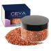 Ceya 5.3oz/ 150g Crushed Irregular Glass Bronze Metallic Crystal Chips Broken Glass Glitter 2-4mm Craft Glitter for Nail Arts Epoxy Resin Mold Coasters Ornament Painting Geode Phone Case Jewelry Bronze 150g