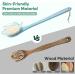 Long Handle Body Back Scrubber - Exfoliating Shower Brush Light Blue - Buy Online on SooperMarket.com