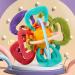 Baby Teether Toy - Soft Rattle & Sensory Ball for Teething Pain Relief | Food Grade Safe, Colorful Design | Infant Grip & Gum Massage - Buy Online on SooperMarket.com