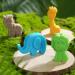 Woodland Baby Shower Soaps Favors Set - 4 Jungle Animal Shape Mini Soaps with Bags & Thank You Card | Perfect Kids Birthday Party Decor & Gifts - Buy Online on SooperMarket.com