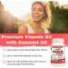 Nutridom Vitamin D3 with Coconut MCT Oil - 1 000IU (25mcg) per serving (500 Softgels) Supports Immune Fuction Muscle & Bone Health Non-GMO Gluten Free Made in Canada - Buy Online on SooperMarket.com
