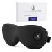 Aroma Season Cordless Heated Eye Mask Warm Eye Compress for Dry Eyes Styes Blepharitis Chalazion Moist Heat Treatment to Unclog Lacrimal Glands Gifts for Men Women (Black)